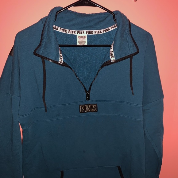 Pink quarter zip sweatshirt - Picture 3 of 5